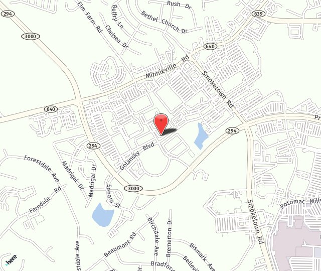 Location Map: 14085 Crown Court Woodbridge, VA 22193