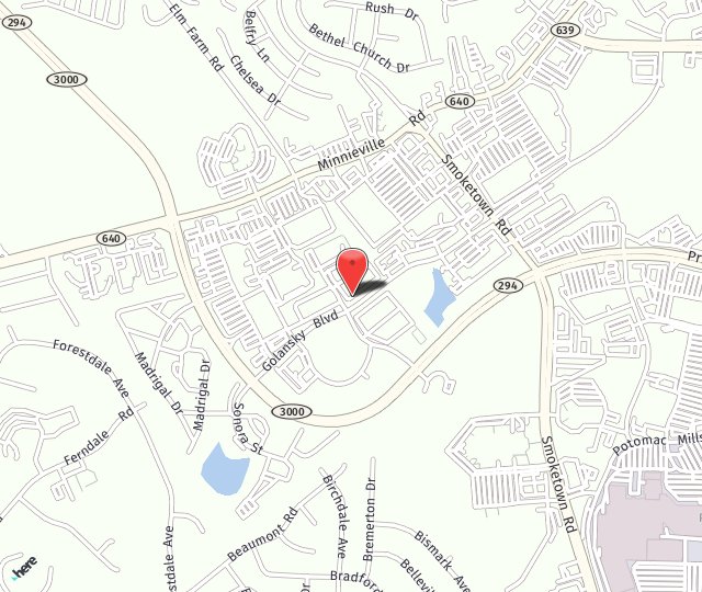 Location Map: 14085 Crown Court Woodbridge, VA 22193